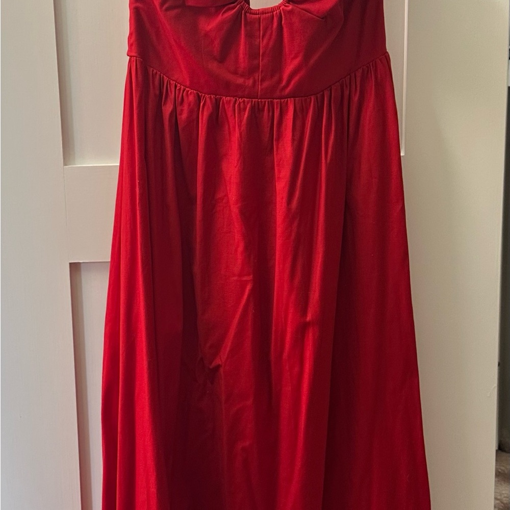 Reformation Red Cotton Sundress New with Tags